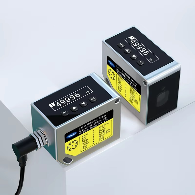 Industrial Laser Distance Sensor - FLR-5000N-UIR IP67 OLED Digital CMOS Industrial