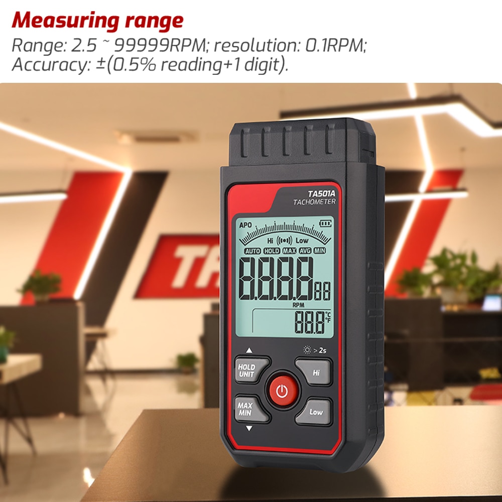 TA501A Laser Tachometer Up to  - Industrial Laser Tachometer review and price