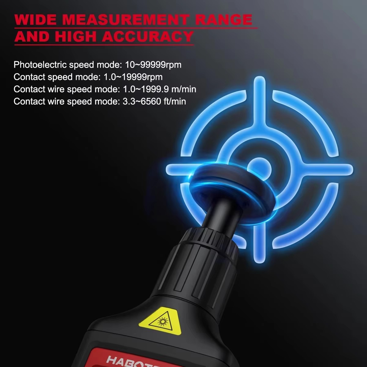 HABOTEST HT671 2-in-1 Digital  - Industrial Laser Tachometer review and price
