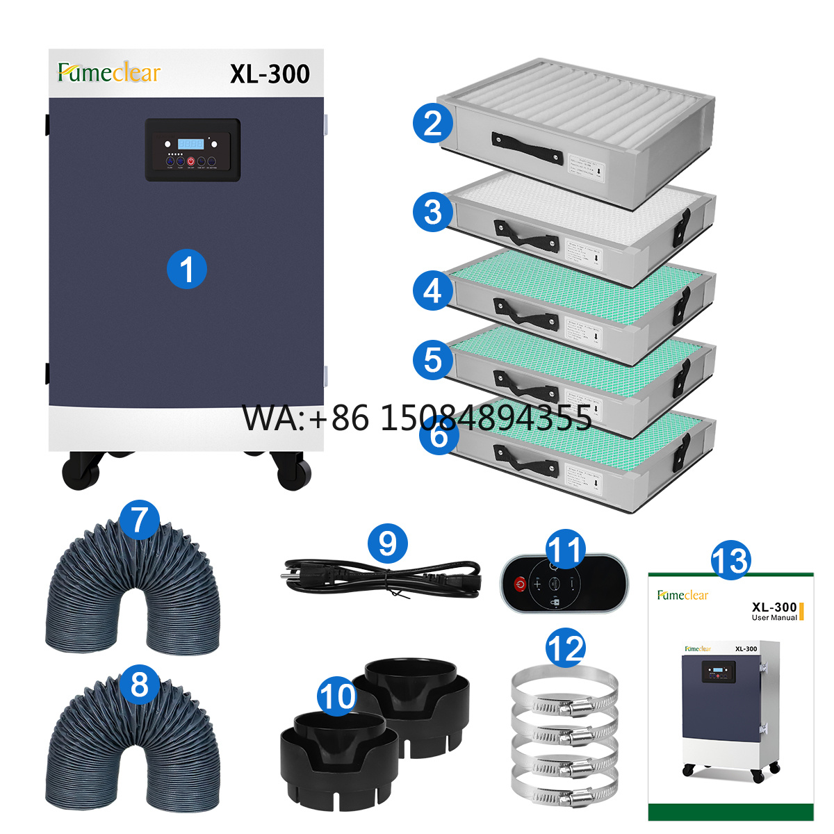 H13 330W 5-stage Filters  Extr - Co2 Laser Engraving Machine review and price